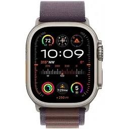 Смарт-годинник Apple Watch Ultra 2 GPS + Cellular 49 mm Titanium Case with Indigo Alpine Loop-Small (MRER3) - мініатюра 2