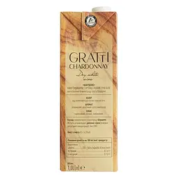 Вино Gratti Chardonnay біле сухе 1 л - мініатюра 3