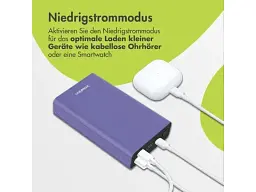 Зовнішній акумулятор (Power Bank) Imoshion Mini 20000mAh Lila (8720922141507) - мініатюра 4