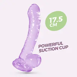 Фалоімітатор Crushious Hudini Jelly 17.5 см (фіолетовий) - мініатюра 19