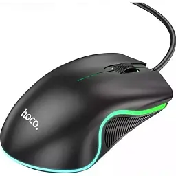 Миша Hoco GM19 Enjoy GaXiaoming luXiaominous wired mouse Black - мініатюра 4