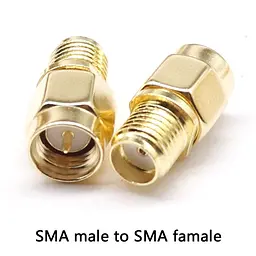 SMA перехідник з SMA male на SMA female зі штирьком з 1-ї сторони (100848) - мініатюра 3