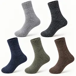 Універсальні чоловічі шкарпетки махрові розмір 39-46 Solve — термо-шкарпетки , 5 пар, KT9004111 - мініатюра 9