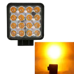 Додаткова LED фара 48W (3W x 16) 10-30V 110x110x72 mm Далека (29-48W Yellow) 1 шт. (2965)