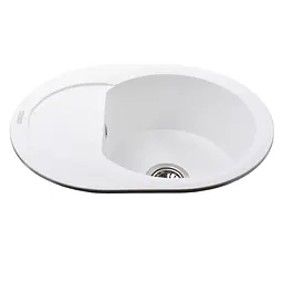Гранітна мийка Globus Lux Moraine білий 600x470 мм А0007, Білий - мініатюра 2
