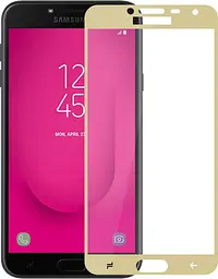 Захисне скло Tempered Glass 3D Full Glue Samsung Galaxy J4 2018 J400 gold
