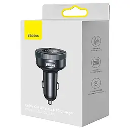АЗП FM модулятор Baseus Enjoy 17W (2USB-A) (CCLH-01) Чорний - мініатюра 4