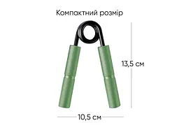 Кистьовий еспандер EasyFit Hand Grip PRO 91 кг зелений (200 lb) - мініатюра 2