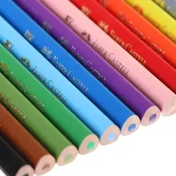 Олівці кольорові Faber-Castell тригранні, 12 кольорів + стругачка (120523) (21614) - мініатюра 3
