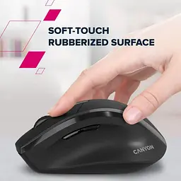 Мышь Canyon OnClick 17 Ergonomic Wireless Black (CNE-CMSW17B) - миниатюра 10