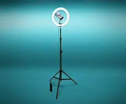 Лампа кільцева LED Ring Light 30 см зі штативом 210 см, тримачем телефона і регулюванням світла, 3 режими - мініатюра 8