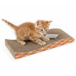 Happet Картонна кігтеточка "SIMBA"+Котяча м'ята, 43x12,5x5 см (DK02)