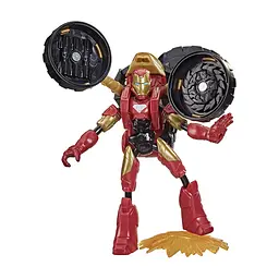 Фігурка для геймерів Hasbro Avengers Bend and flex 2 в 1 Залізна людина на мотоциклі (F0244) - мініатюра 2