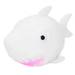 Дитяча іграшка-антистрес "Акула" MS 4043(White) з борошном, 10 см