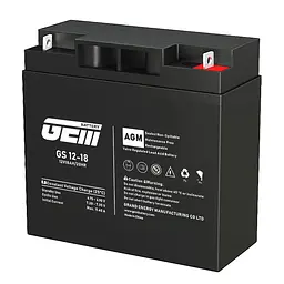 Акумуляторна батарея GEM Battery 12V-18Ah, AGM, L1/T1, (GS 12-18)