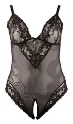 Боді Cottelli Curves, 4XL (чорний) - мініатюра 2