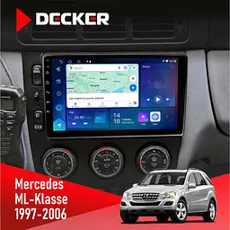 Штатна магнітола Mercedes-Benz ML-Class (W163) 1997-2006 AMP Decker D9-007 4x64 DSP 360 4G Decker (НФ-00003706)