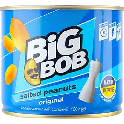 Арахіс Big Bob смажений солоний 120 г (770368)