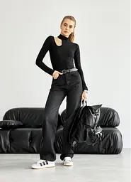 Жіночій рюкзак рол Sambag RollTop KZN чорний 39 х 28.5 х 15 см (24300001) - мініатюра 9