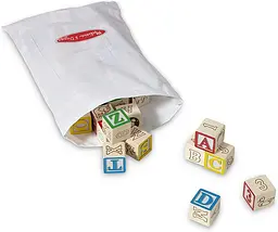 Дерев'яні кубики Melissa&Doug Азбука/Цифри 50 елементів (MD1900) - мініатюра 2