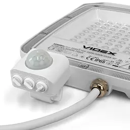 LED прожектор Videx F5 50 Вт 3000-5000-6500 K з датчиком руху 230 В білий (VL-F5-050CW-S)  - мініатюра 12