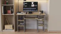Комп'ютерний стіл Ferrum-decor Тім 75x140x60 сірий ДСП Дуб Сонома 16мм (FRD-102469) - мініатюра 3