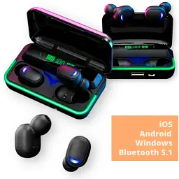 Навушники бездротові XPRO E-10 Bluetooth з Power bank чорні (Bluetooth E-10_400) - мініатюра 2