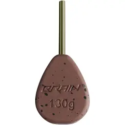 Грузило Brain In-Line Flat Lead 130g 2шт/уп Brown