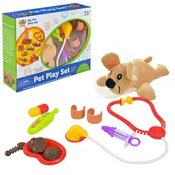 Ігровий набір ветеринара My Pet play set з плюшевим собакою та медичними інструментами (KJ10A-4)