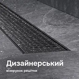 Трап для душу лінійний AM.PM Masterflow Cut Gradient 700 мм, універсальний затвор, чорний (W01SC-P11-070-01BM) - мініатюра 3