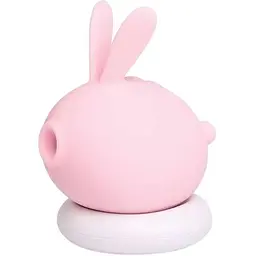 Вакуумний кліторальний стимулятор з вібрацією KisToy Too Simple Pink