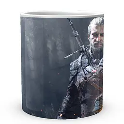 Кухоль GeekLand The Witcher Відьмак Геральт TW 002.035 330 мл білий - мініатюра 2