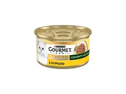 Консерви для котів Purina Gourmet Gold Соковита насолода з куркою 85 г (8445290823342)