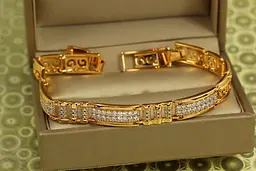 Браслет Xuping Jewelry Паритет 18 см 8 мм золотистий
