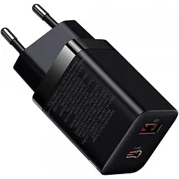 Мережевий зарядний пристрій Baseus Super Si Pro 30W USB-C + USB-A Black (CCSUPP-E01) [102000] - мініатюра 3