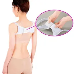 Коректор постави Chest Belt, білий, ортопедичний, еластичний, регульований ремінь підтримки спини - мініатюра 6