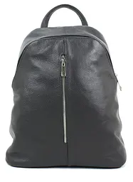 Рюкзак жіночий Borsacomoda з натуральної шкіри 14 л 31×34×14 см Темно-сірий - мініатюра 1