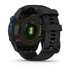 Смарт-годинник Garmin Descent Mk3i 43 мм сірий карбон DLC титановий з чорним силіконовим ремінцем - мініатюра 3