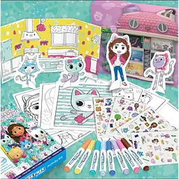 Набір для творчості Crayola Color Wonder Gabby's Dollhouse розмальовки фломастери наліпки - мініатюра 6