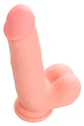 Фалоімітатор Medical Silicone Dildo 20 см тілесний - мініатюра 3