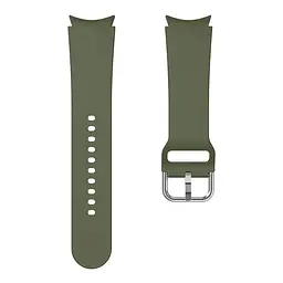 Браслет Galaxy OneLine для Samsung Galaxy Watch 5 - зелений ширина кріплення 20мм силікон Watchbands (W41-7WB17479378) - мініатюра 2