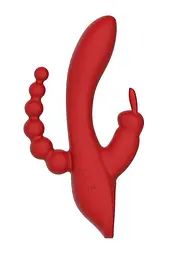 Вібратор-кролик Dreamtoys Hera 21 см червоний - мініатюра 3