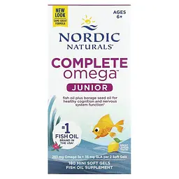 Риб'ячий жир для дітей Nordic Naturals Complete Omega 180 міні капсул лимон - мініатюра 2