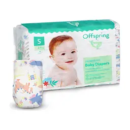 Підгузки Offspring FairyTale розмір S 3-6 кг 48 шт (DP-OI-FAT-S48P-FRT)