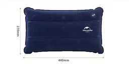 Подушка надувна Naturehike Square Inflatable (NH18F018-Z) темно-блакитний - мініатюра 2