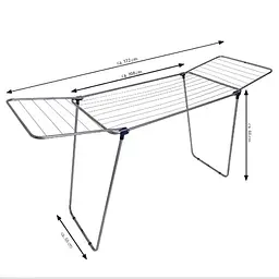 Сушарка для білизни підлогова Casa Si Merkur Pure 18m Silver (CS92235S04C) - мініатюра 1