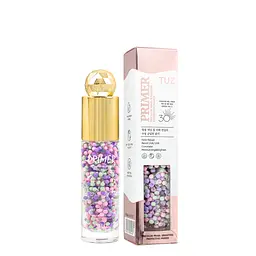 Триколірна основа під макіяж зволожувальна та освітлювальна TUZ Primer Tricolor Pearl Brigttеn spf 30