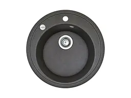 Кухонна мийка Adamant SUN сіра d 510x200 мм, без крила d 51