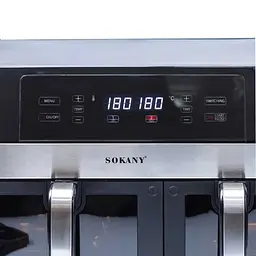Аерофритюрниця безмасляна Sokany SK-10034 11л електрична з сенсорним керуванням, таймер 2800Вт - мініатюра 6