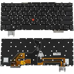Клавіатура для ноутбука LENOVO (ThinkPad: Z16 Gen 1) rus чорний без кадру підсвічування клавіш